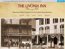 Tablet Screenshot of livoniainn.com